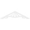 Ekena Millwork Pitch Marshall Architectural Grade PVC Gable Pediment, 48"W x 12"H x 1"P (6/12) GPP048X012X100MAR - alternate 4